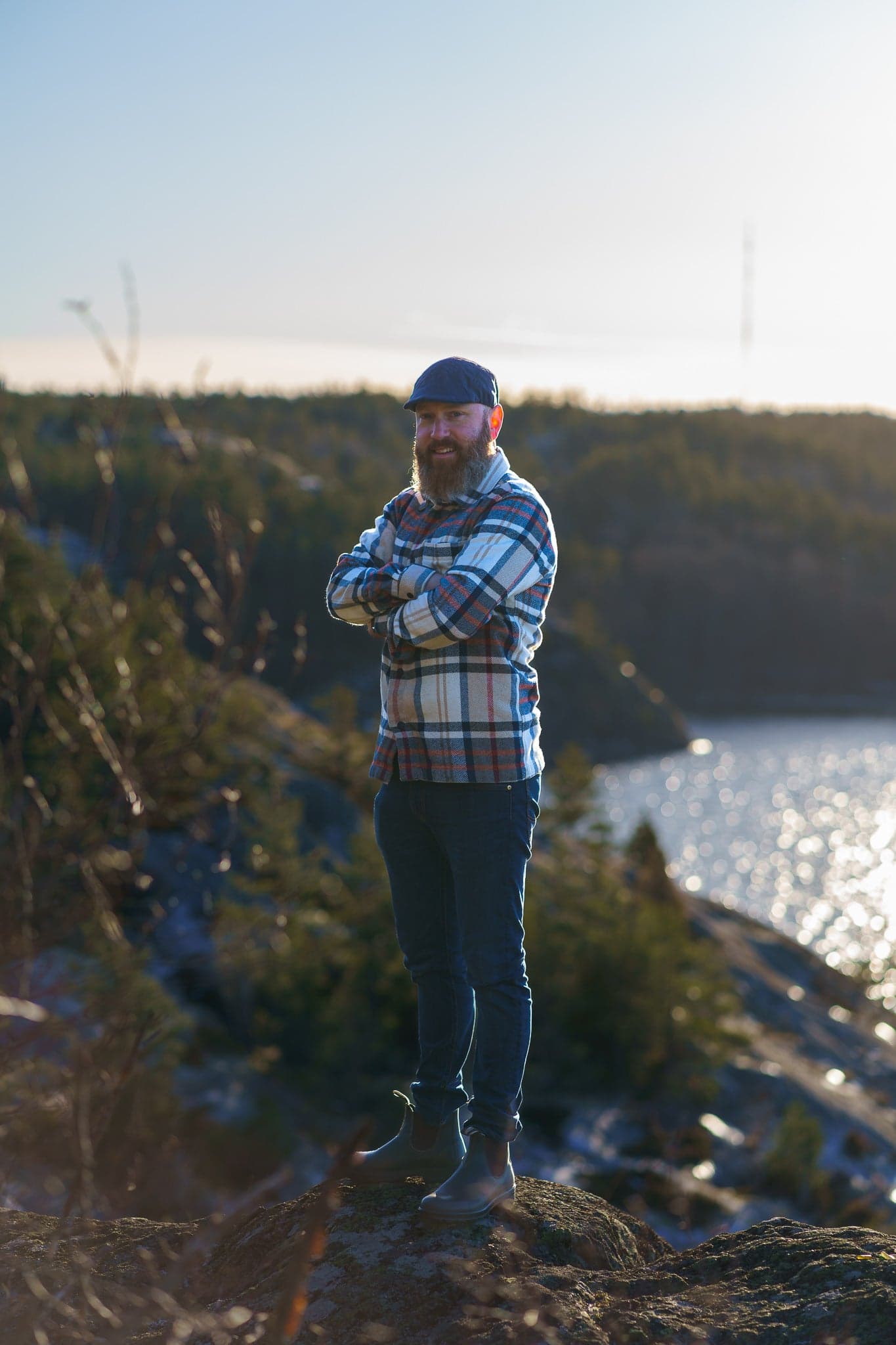 Niclas Montelius, grundare av Vrakberget, i Nacka skärgård